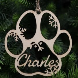 Boule de Noël animal personnalisée