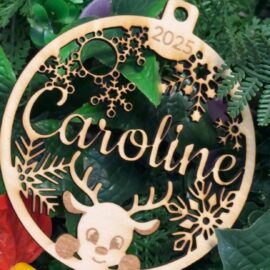 Boule de Noël prénom personnalisé